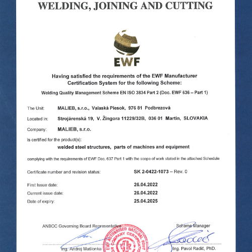 EWF_Welding certification